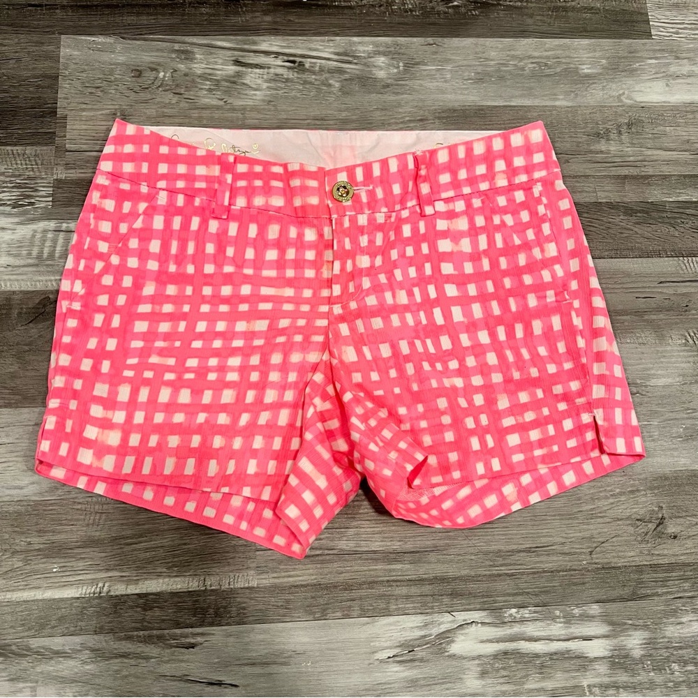 LILLY PULITZER pink Callahan Shorts size 6 in Feeling Beachy MSRP $64